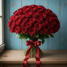 Букет Красные розы Блэк Меджик в Брикет