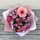 Букет цветов из: Розы, Герберы и Хризантемы в Брикет