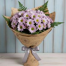 Букет цветов из:  Хризантемы в Брикет