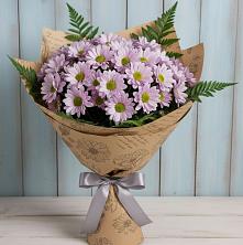 Букет цветов из:  Хризантемы в Брикет