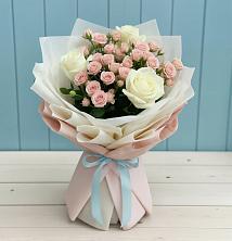 Букет цветов из:  Розы в Брикет