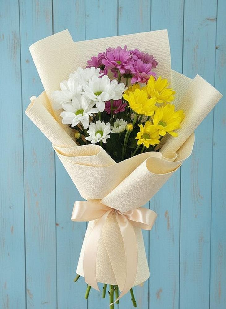 Букет цветов из: Хризантемы в Брикет