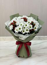 Букет цветов из:  Хризантемы в Брикет